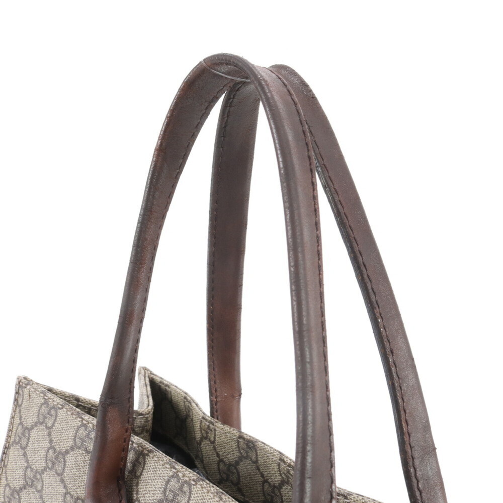 Gucci GG Supreme 91249 Leather Tote Bag, Handbag, Shoulder Brown, Women's - Picture 2 of 13